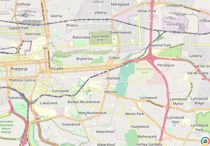 Map location of Hatfield